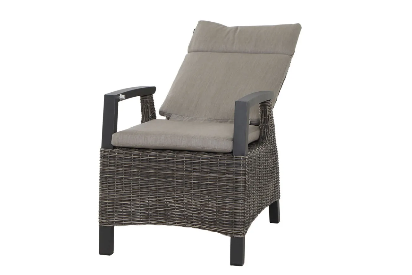 SIENA GARDEN Miros/Corido Garten-Essgruppe, anthrazit, Aluminium/Glas/Gardino®-Geflecht, Ausziehtisch 180/240x90 cm, 8 Sessel