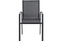 SIENA GARDEN Reno Stapelsessel, Anthrazit, Aluminium, 65x56x88 cm, Pflegeleicht, Stapelbar