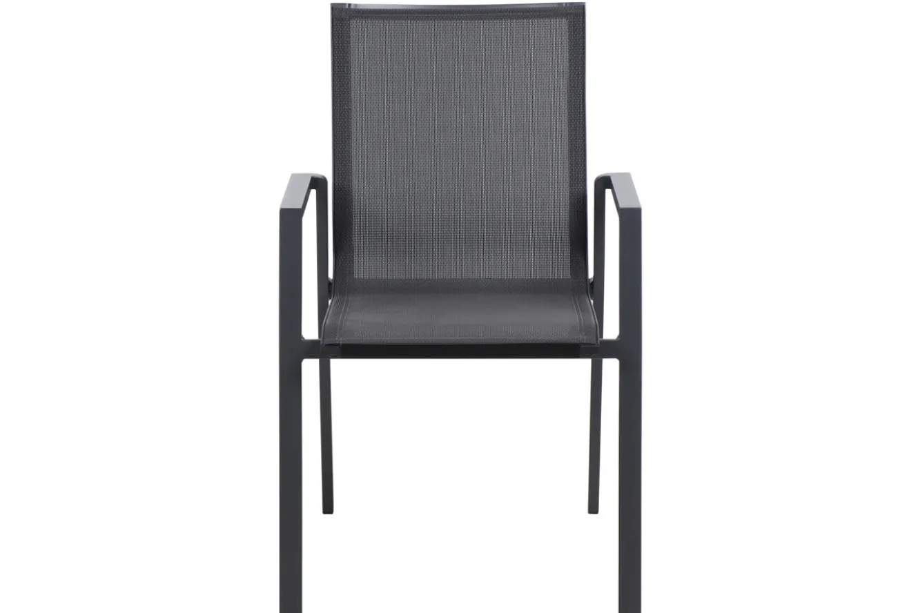 SIENA GARDEN Reno Stapelsessel, Anthrazit, Aluminium, 65x56x88 cm, Pflegeleicht, Stapelbar