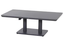 SIENA GARDEN Roma Lifttisch, Anthrazit, Alu/Gesinterter Stein, 140 x 80 cm, höhenverstellbar