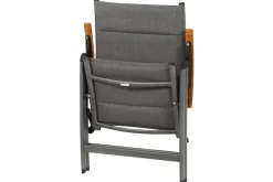 SIENA GARDEN Savin XL Klappsessel, graphit/grau, Aluminium/Texfabric