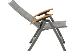 SIENA GARDEN Savin XL Klappsessel, graphit/grau, Aluminium/Texfabric