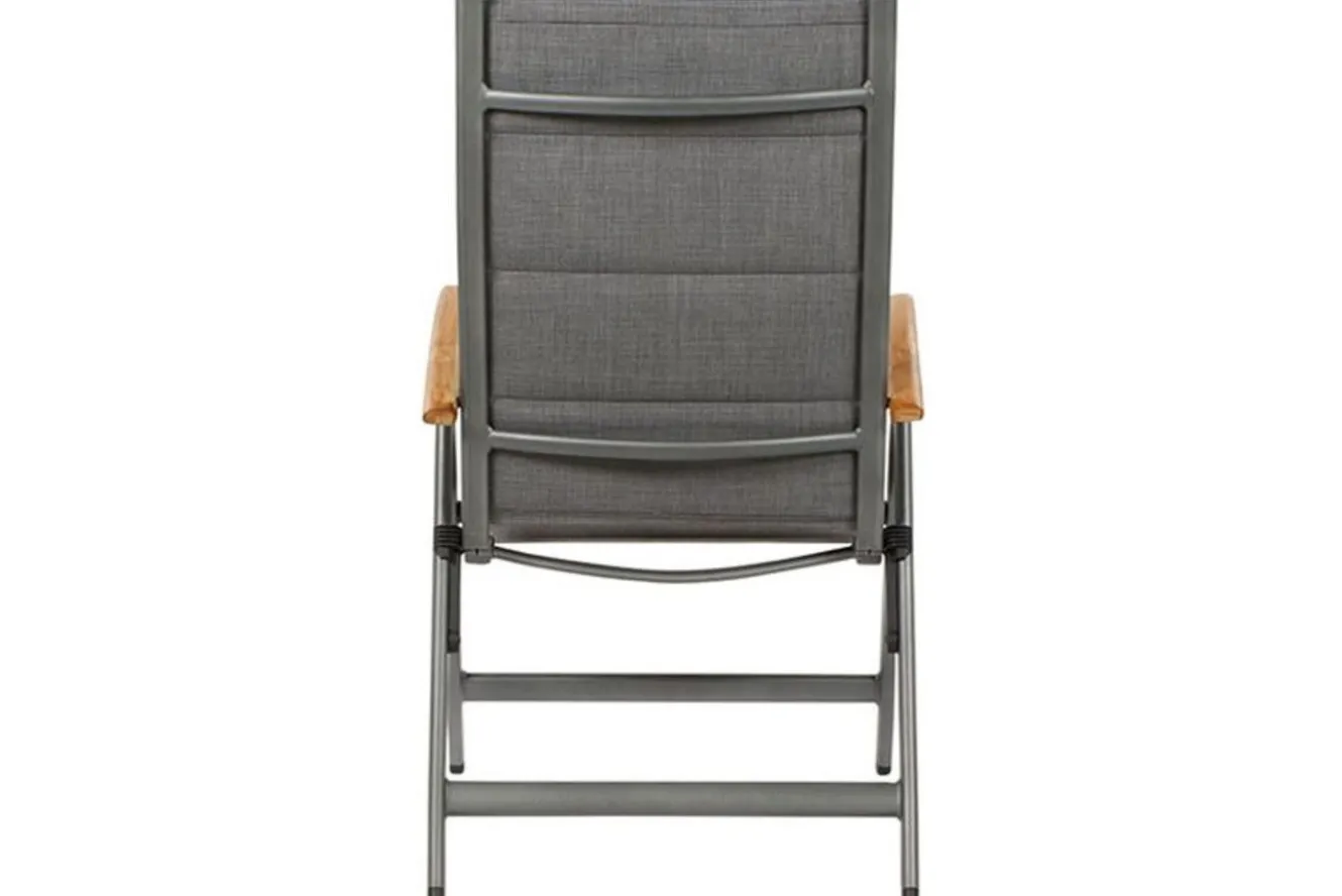 SIENA GARDEN Savin XL Klappsessel, graphit/grau, Aluminium/Texfabric