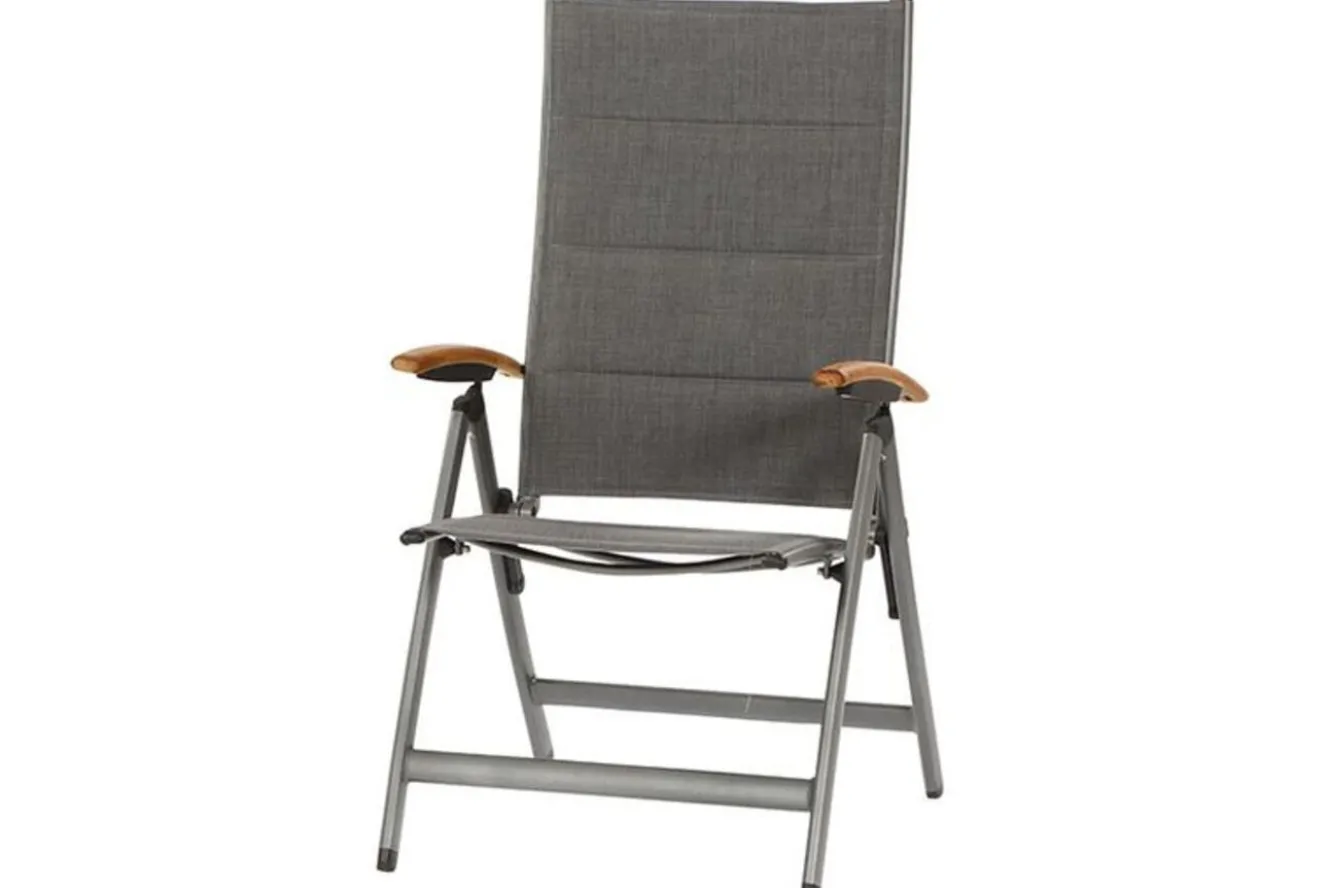 SIENA GARDEN Savin XL Klappsessel, graphit/grau, Aluminium/Texfabric