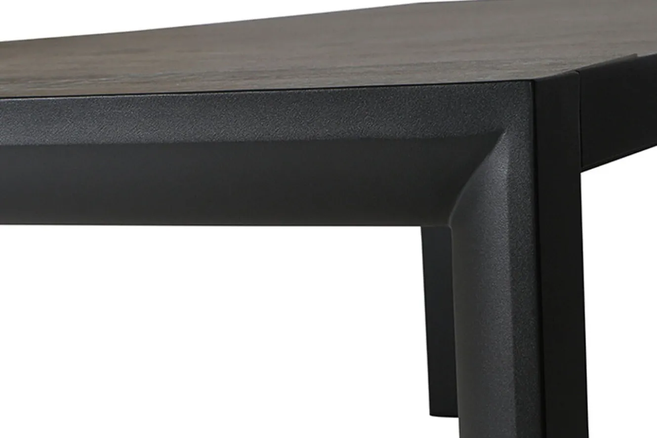 SIENA GARDEN Silva Diningtisch, anthrazit/washed grey, Alu/Keramik, 220x100cm
