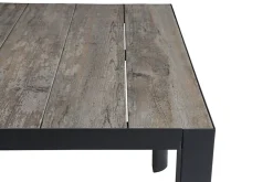 SIENA GARDEN Silva Diningtisch, anthrazit/washed grey, Alu/Keramik, 220x100cm