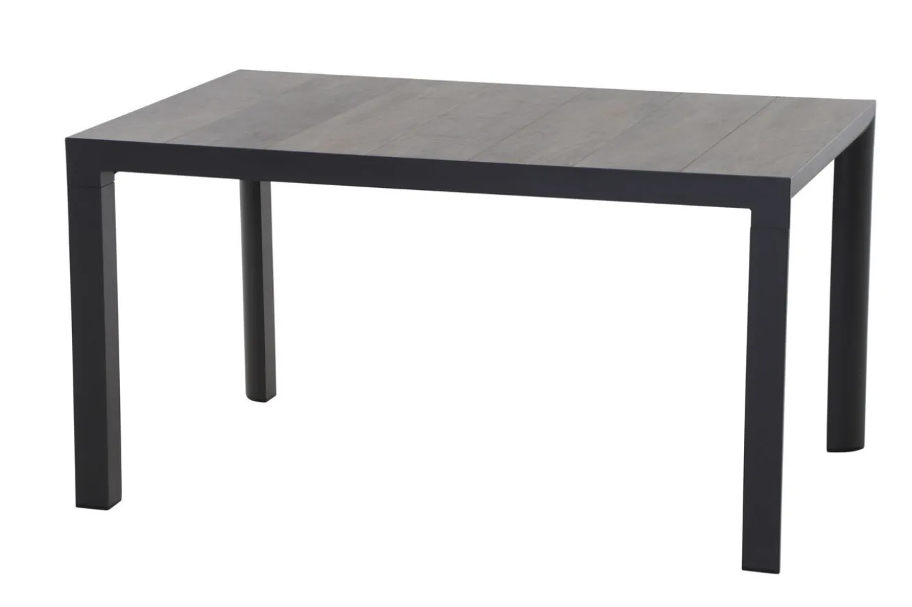 SIENA GARDEN Silva Esstisch, anthrazit/grau, Alu/Keramik, 140x90 cm
