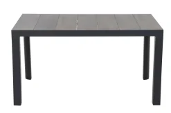 SIENA GARDEN Silva Esstisch, anthrazit/grau, Alu/Keramik, 140x90 cm
