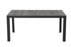 SIENA GARDEN Silva Esstisch, anthrazit/grau, Alu/Keramik, 160x90 cm