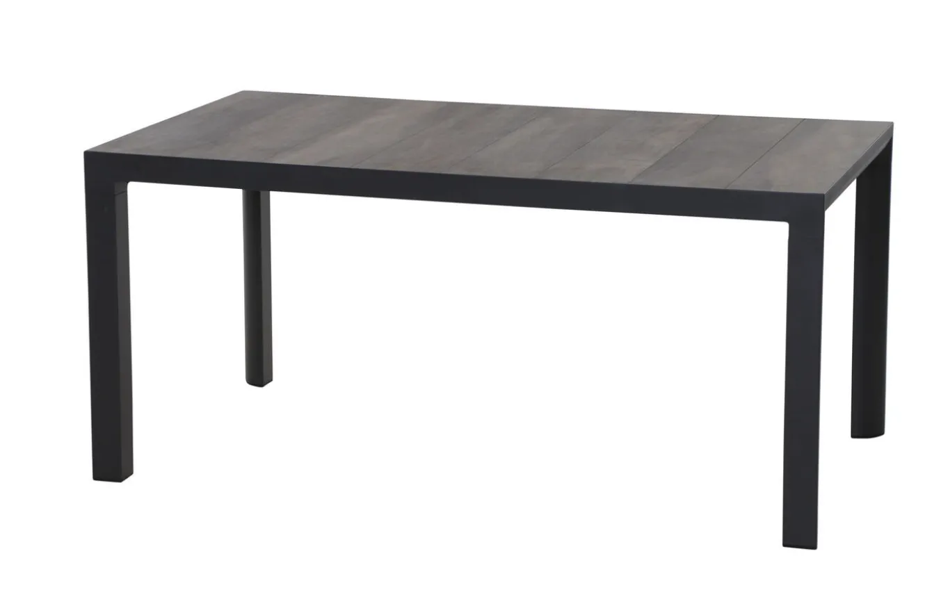 SIENA GARDEN Silva Esstisch, anthrazit/grau, Alu/Keramik, 160x90 cm