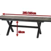 SIENA GARDEN Sincro Ausziehtisch, anthrazit/natur-grau, Alu/Keramik, 200/260 x 100 cm