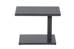 SIENA GARDEN Toreno Beistelltisch, anthrazit/schwarz, Aluminium, 60x40 cm, höhenverstellbar