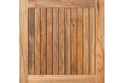STERN Livorno 2 Klapptisch, anthrazit, Aluminium/Old Teak, 80 x 80 cm, klappbar, Kreuzfußgestell