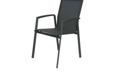 STERN New Top Stapelsessel, anthrazit/karbon, Aluminium/Textil, 65x57x89 cm, pulverbeschichtet, stapelbar