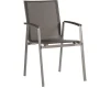 STERN New Top Stapelsessel, graphit/silbergrau, Aluminium/Textil, 65x57x89 cm, pulverbeschichtet, stapelbar