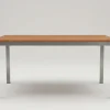 VILLANA Garten-Essgruppe, silber/natural, Alu/Eukalyptus, 150 x 90 x 74 cm, für 6 Personen, mit Fußkappen, witterungsbeständig, FSC®-zertifiziertes Produkt