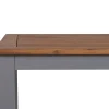 VILLANA Garten-Essgruppe, silber/schwarz, Alu / Akazie, Gartentisch 150 x 90 cm, 4 Klappstühle, FSC®-zertifiziertes Produkt