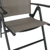 VILLANA Sylvania Klappstuhl, anthrazit/grau, Aluminium/Textil, 67 x 58 x 113 cm, klappbar